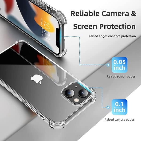 For Apple iPhone 13 /13 Pro / 13 Pro Max / 13 Mini SupRShield Clear Case Shockproof Tough Gel Transparent Air Cushion Heavy Duty Phone Back Cover (Crystal Clear) For Apple iPhone 13 /13 Pro / 13 Pro Max / 13 Mini SupRShield Clear Case Shockproof Tough Gel Transparent Air Cushion Heavy Duty Phone Back Cover (Crystal Clear)